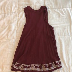 Mossimo high neck maroon tank